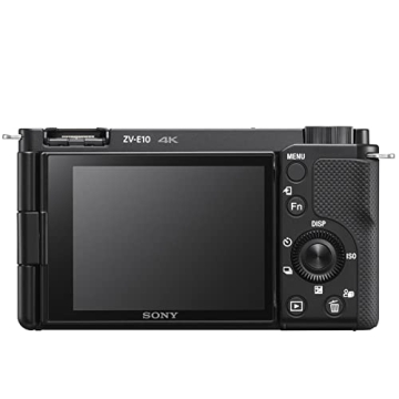 Sony Alpha ZV-E10 - APS-C Interchangeable Lens Mirrorless Vlog Camera - Black
