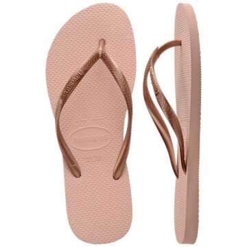 Havaianas Women's Slim Sandal, Ballet Rose,35/36 BR (6 M US)