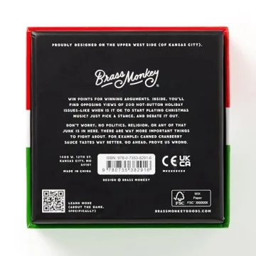 Brass Monkey Holiday Debatable Game Fun Party Topics