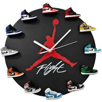 2022 Sports Fan Wall Clock with 3D Basketball Design