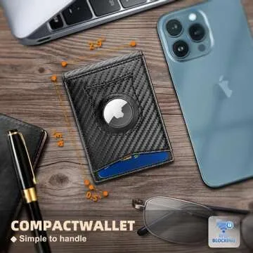 Stylish KS Men's Wallet - AirTag Compatible RFID Protection