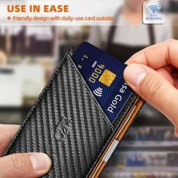 Stylish KS Men's Wallet - AirTag Compatible RFID Protection