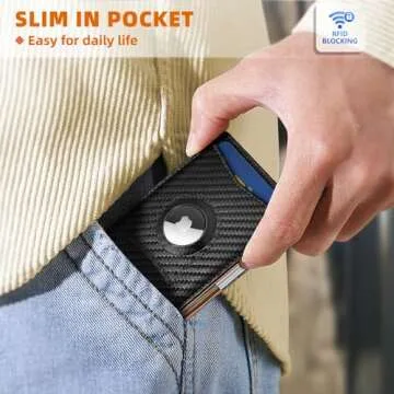 Stylish KS Men's Wallet - AirTag Compatible RFID Protection