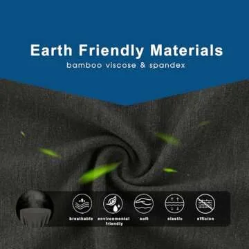 BAMBOO COOL Mens Underwear Comfy Boxer Briefs Breathable Anti-Chafing Underwear with Fly 7 Pack