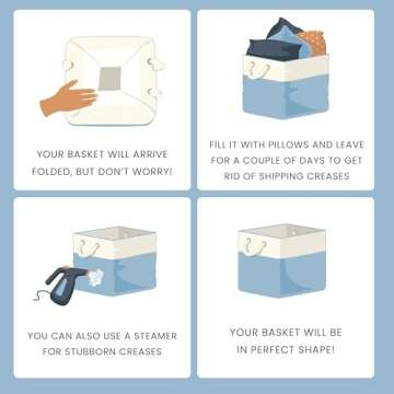 OrganiHaus 12x12 Storage Cubes Set - Stylish & Versatile