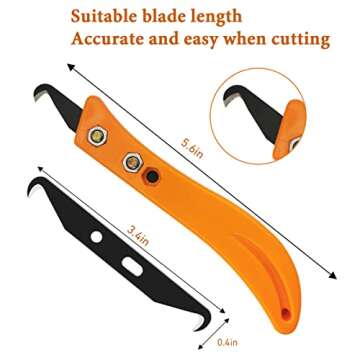 Headley Tools Hook Blade Utility Knife for Golf Grip Removal - 7pcs Blades