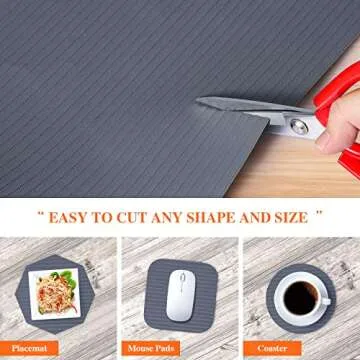 Mcrbeay Non Adhesive Shelf Liners, Washable & Durable