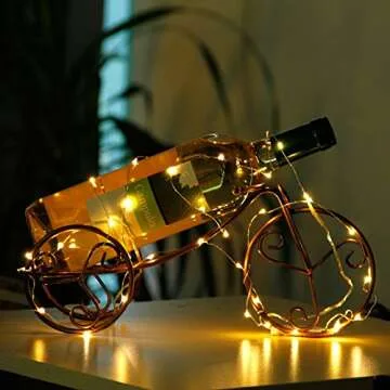 CYLAPEX 6 Pack Warm White Fairy Lights String Battery Operated Fairy Lights Firefly Lights LED Starry String Lights 3.3ft 20 LEDs Silvery Copper Wire for Christmas DIY Decoration Costume Wedding Party