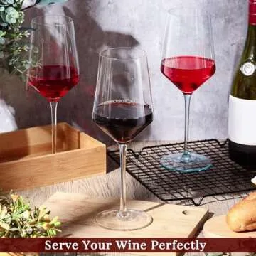 Set of 12 Colored Wine Glasses 12 oz Italian Style Tall Stemmed Colored Glassware Colorful Glass Goblet Classic Durable Stemware for Red or White Wine Water Margarita Home Dinging Bar Party, 6 Colors