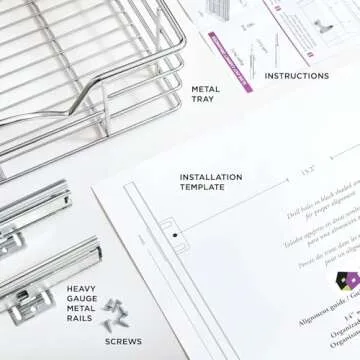 HOLDN’ STORAGE Heavy-Duty Premium Collection Pull Out Cabinet Organizer - Pantry Drawer Slide Out Caddy -Lifetime Limited Warranty - Basket Size 14" W x 21" D x 5" H, Anti-Rust Chrome Finish