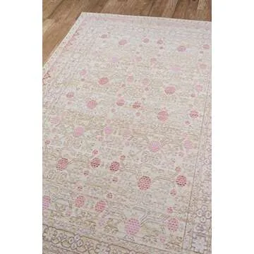 Momeni Rugs Isabella Traditional Oriental Flat Weave Area Rug, 2'7" x 8'0", Pink