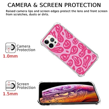 Dohakemuny Pink Melting Smile Case for iPhone 12 Pro Max