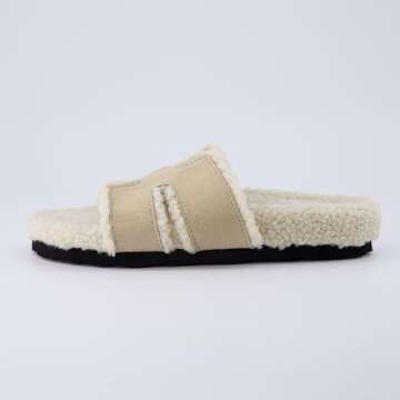 CUSHIONAIRE Women's Faux Shearling Comfortable Slippers