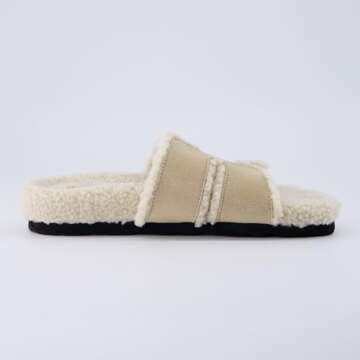 CUSHIONAIRE Women's Faux Shearling Comfortable Slippers