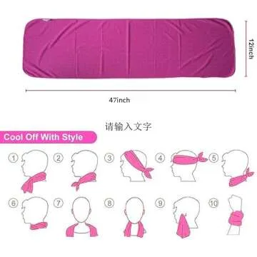 Sukeen Cooling Towel 4 Pack for Sports and Outdoor Fun