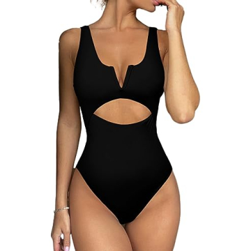 Meyeeka Tummy Control One Piece Swimsuit - High Waisted & Flattering