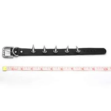 MILAKOO 2 Pcs Punk Style PU Leather Bracelet Bangle with Rivets Spiked Accent