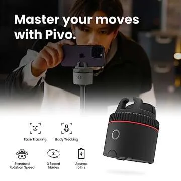 Pivo Pod Classic Auto Face Tracking Phone Holder, 360° Rotation, Content Creator Essentials for Fitness Tracker