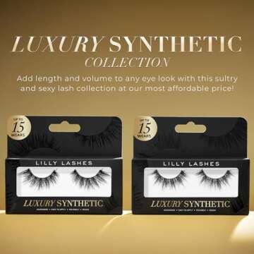 Lilly Lashes Synthetic False Eyelashes for Dramatic Looks