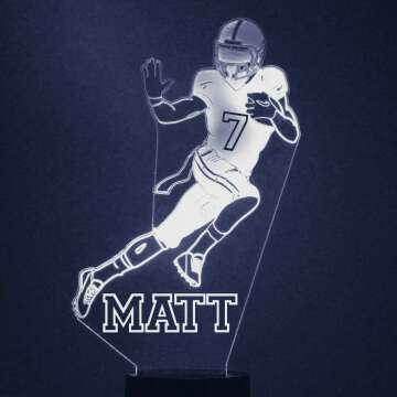 Custom LED Sports Night Light with Engraving Options