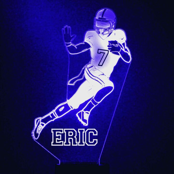 Custom LED Sports Night Light with Engraving Options
