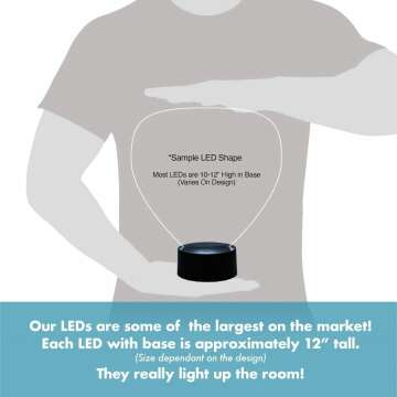 Custom LED Sports Night Light with Engraving Options