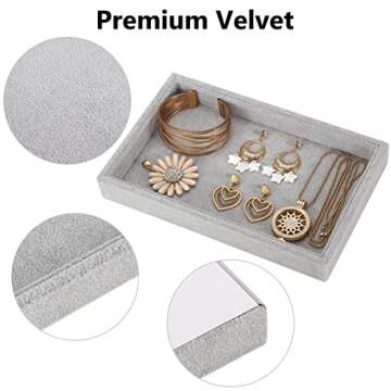 Valyria Velvet Jewelry Tray for Stylish Organization
