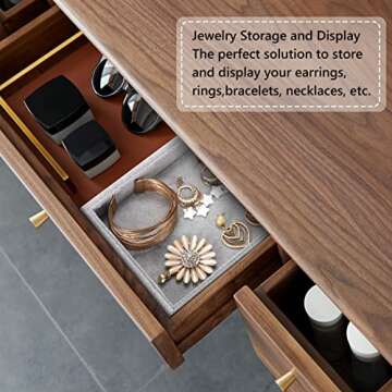 Valyria Velvet Jewelry Tray for Stylish Organization