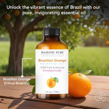 MAJESTIC PURE Brazilian Orange Essential Oil | 100% Pure and Natural | Premium Grade Essential Oils ...
