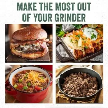 LEM Products BigBite #12 Meat Grinder, 0.75 HP Stainless Steel Electric Meat Grinder Machine, Ideal for Frequent Use