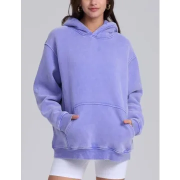 Oversized Acid Wash Hoodie for Trendy Streetwear Style