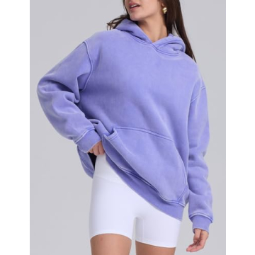 Oversized Acid Wash Hoodie for Trendy Streetwear Style