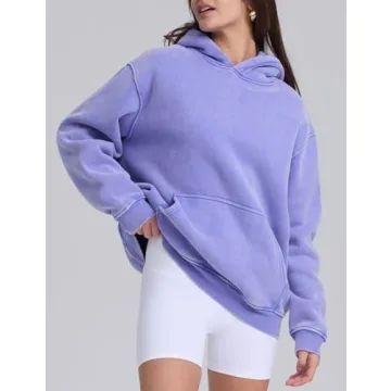Oversized Acid Wash Hoodie for Trendy Streetwear Style