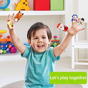 Christmas Finger Puppets Toys for Kids, Fun Holiday Gift