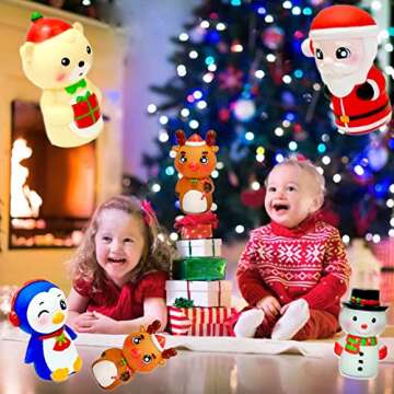 Christmas Finger Puppets Toys for Kids, Fun Holiday Gift