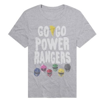 Popfunk Official Power Rangers Mighty Morphin' Adult Unisex Classic Ring-Spun T-Shirt (X-Large)