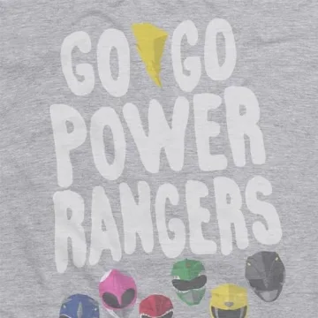 Popfunk Official Power Rangers Mighty Morphin' Adult Unisex Classic Ring-Spun T-Shirt (X-Large)