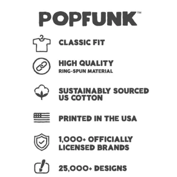 Popfunk Official Power Rangers Mighty Morphin' Adult Unisex Classic Ring-Spun T-Shirt (X-Large)