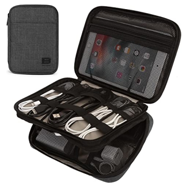 BAGSMART Electronic Organizer: Travel Cable Organizer for Tablets and Accessories