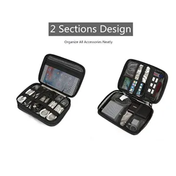 BAGSMART Travel Cable Organizer for Electronics Accessories