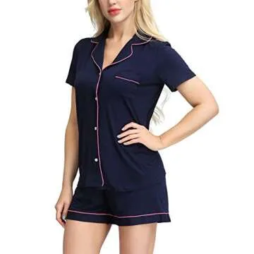 Stylish Women's Pajamas Short Set for Comfort & Relaxation
