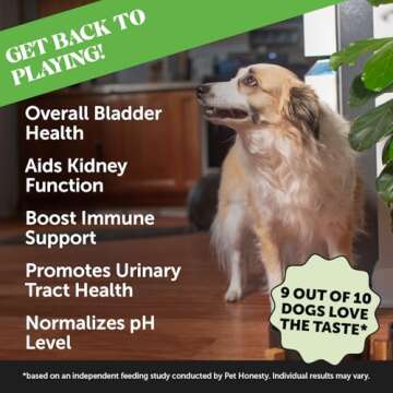 Pet Honesty Cranberry Bladder Health for Dogs – Contains Active Ingredients - Cranberry & D-Mannos...