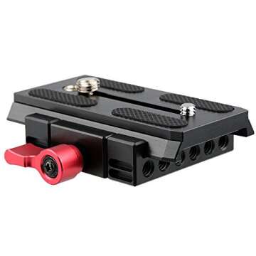 CAMVATE Quick Release Base Plate Compatible with Manfrotto 501/504/ 577 Tripod Standard Accessory - 1419
