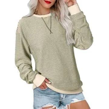 SHEWIN Women's Trendy Fall Sweatshirt - Comfort & Style!
