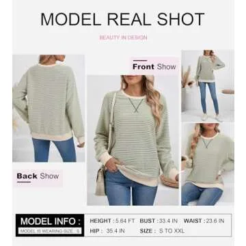 SHEWIN Women's Trendy Fall Sweatshirt - Comfort & Style!