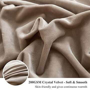 XeGe Plush Shaggy Duvet Cover, Luxury Ultra Soft Crystal Velvet Fuzzy Bedding 1PC(1 Faux Fur Duvet Cover), Fluffy Furry Comforter Cover for Bedroom Home Decoration, Zipper Closure (King, Khaki Ombre)