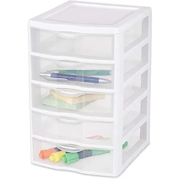 STERILITE Clearview Small 5 Drawer Storage Unit