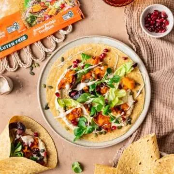 BFree Gluten Free Wheat Free Wrap Tortillas Sweet Potato Vegan Dairy Free (Pack of 2)