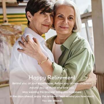 Pealicious Retirement Gifts for Women Perfect Farewell Bracelet