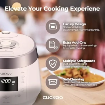 Cuckoo Heating Pressure Cooker - 10-Cup Rice Cooker's Excellence